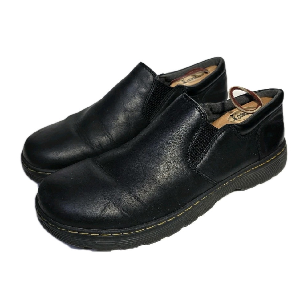 Dr. Martens Tipton‎ Slip On Shoes Black Leather Mens US 12 Made in Vietnam SB2